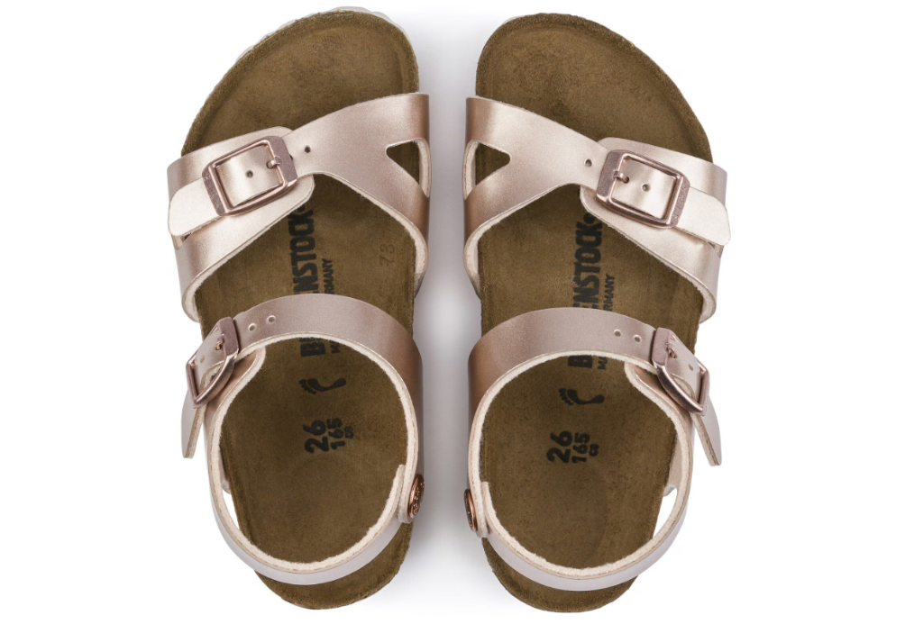 Birkenstock Rio Kids Birko-Flor Electric Metallic Copper Narrow