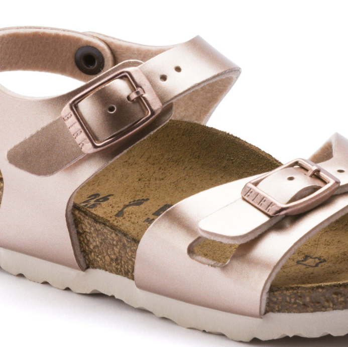 Birkenstock Rio Kids Birko-Flor Electric Metallic Copper Narrow