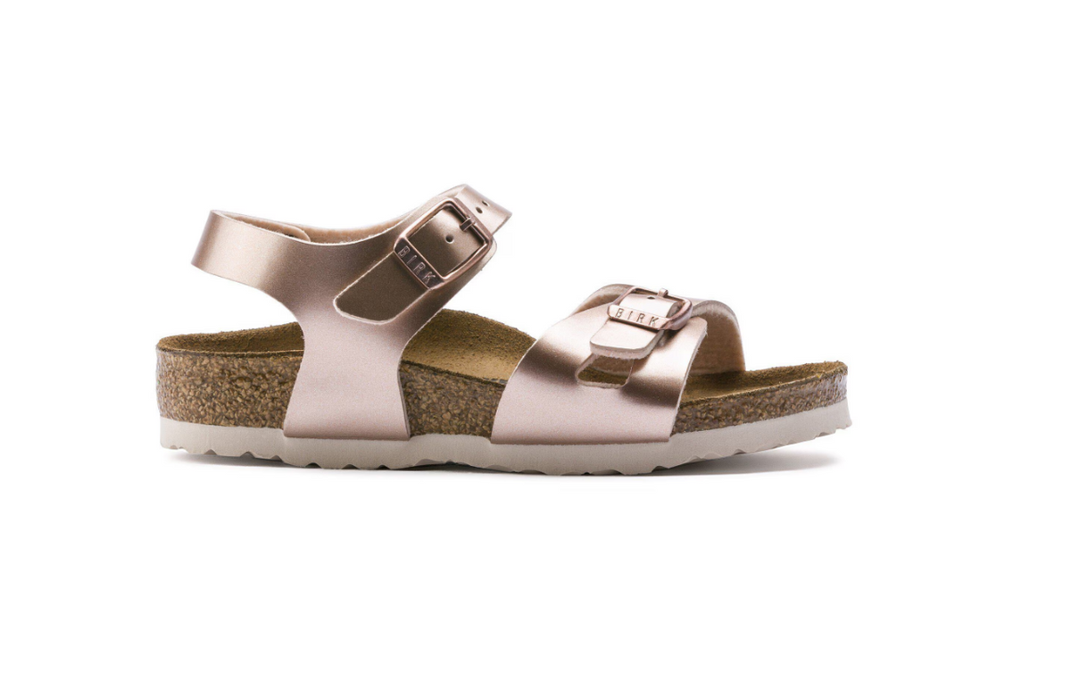 Birkenstock Rio Kids Birko-Flor Electric Metallic Copper Narrow