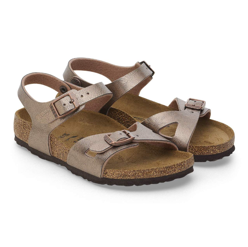 Birkenstock Rio Kids Birko-Flor Graceful Taupe Narrow
