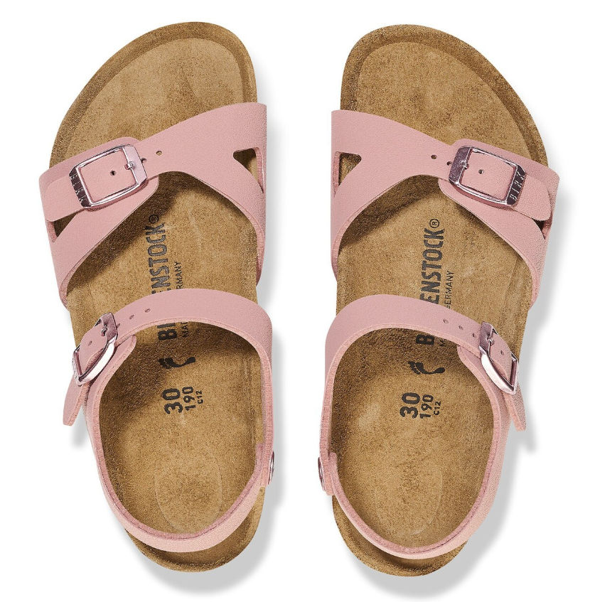 Birkenstock Rio Kids Birko-Flor Nubuck Pink Clay Narrow