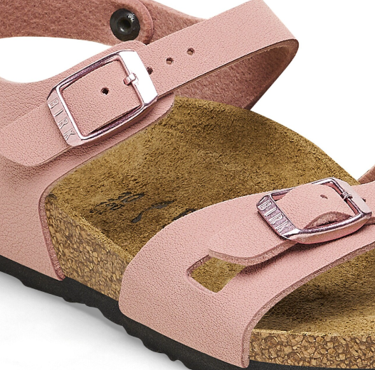Birkenstock Rio Kids Birko-Flor Nubuck Pink Clay Narrow