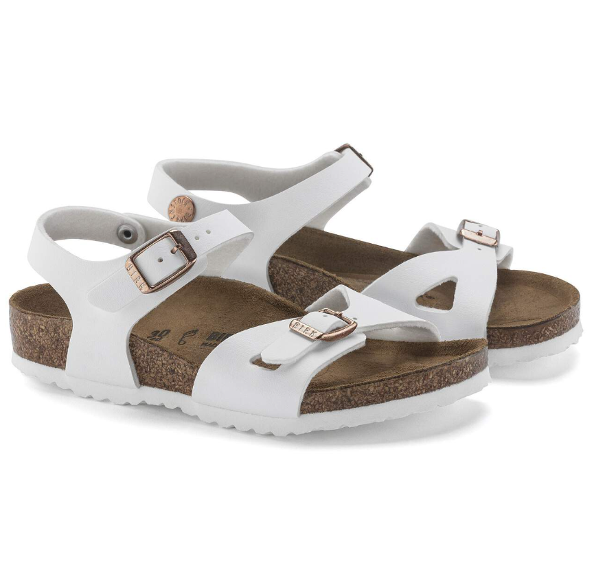 Rio Kids Birko-Flor Sandals White Regular
