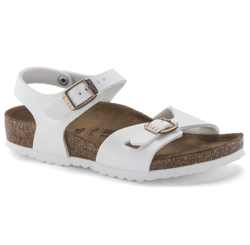 Rio Kids Birko-Flor Sandals White Regular