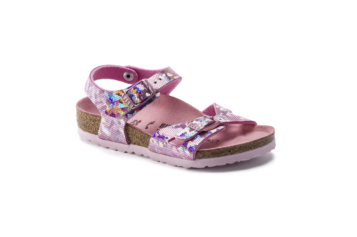 Birkenstock Rio Kids Microfiber Hologram Rose Regular