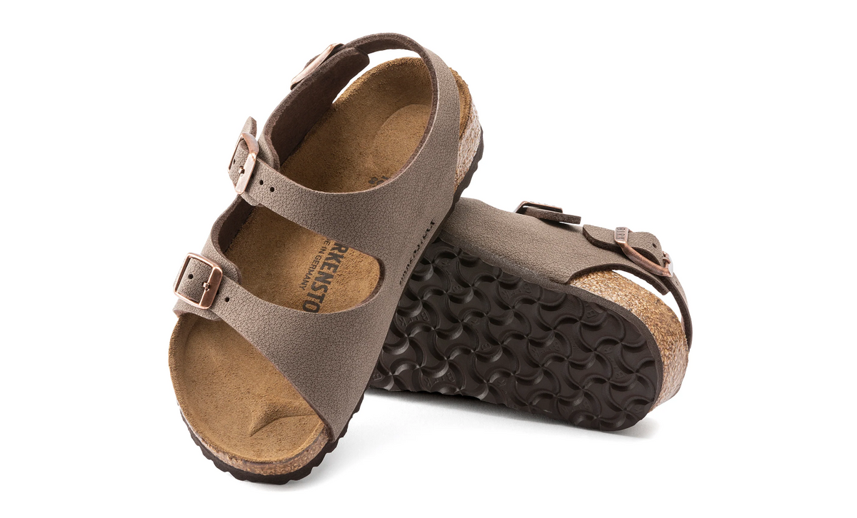 Birkenstock Roma Kids Birkibuc Mocha  Narrow