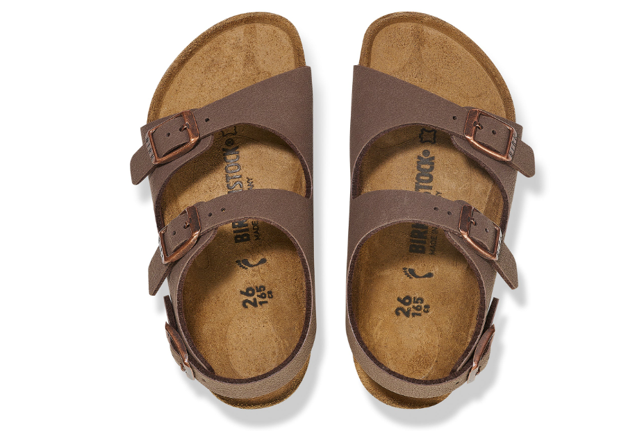 Birkenstock Roma Kids Birkibuc Mocha  Narrow
