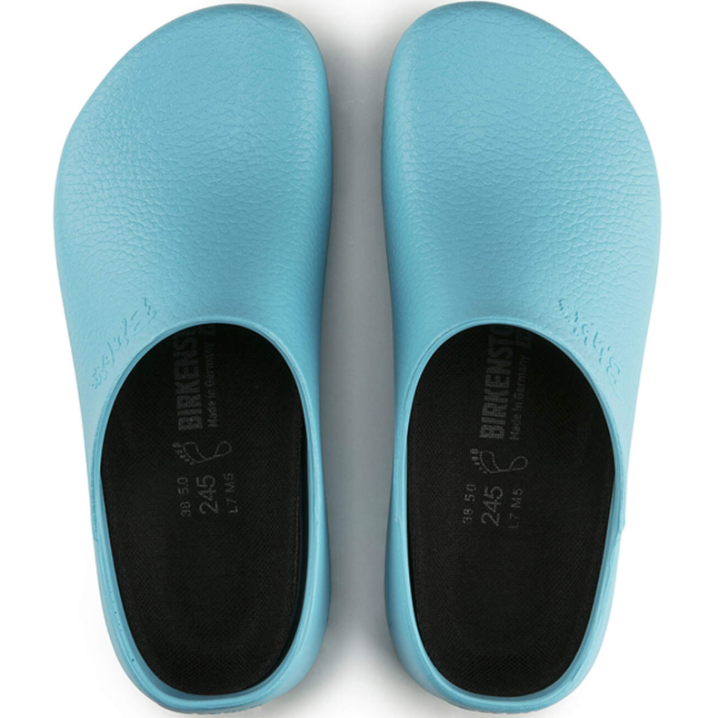 Birkenstock Super-Birki Polyurethane Clog Ciel Blue Light Regular