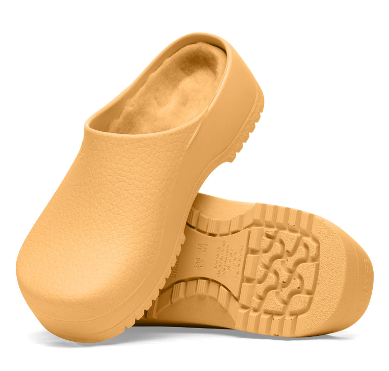 Birkenstock Super-Birki Shearling Polyurethane Gold Earth Regular