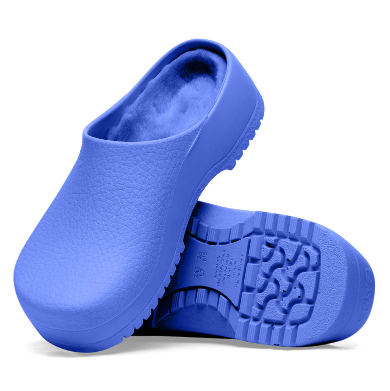 Birkenstock Super-Birki Shearling Polyurethane - Ultra Blue, Regular