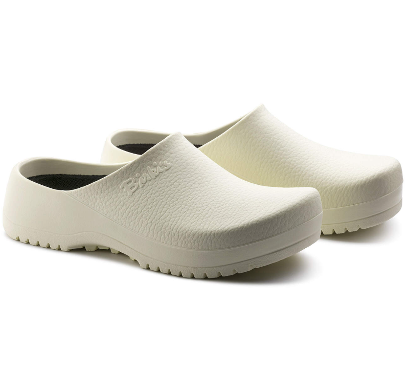 Birkenstock Super-Birki Polyurethane Clog White  Regular