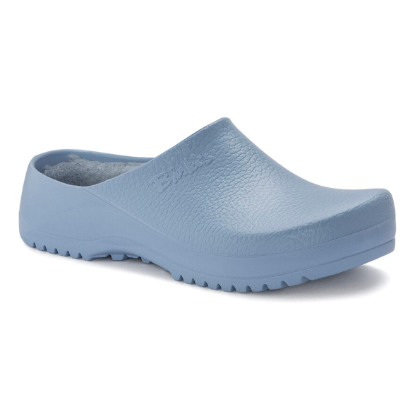 Birkenstock Super-Birki Shearling Polyurethane Dusty Blue Regular