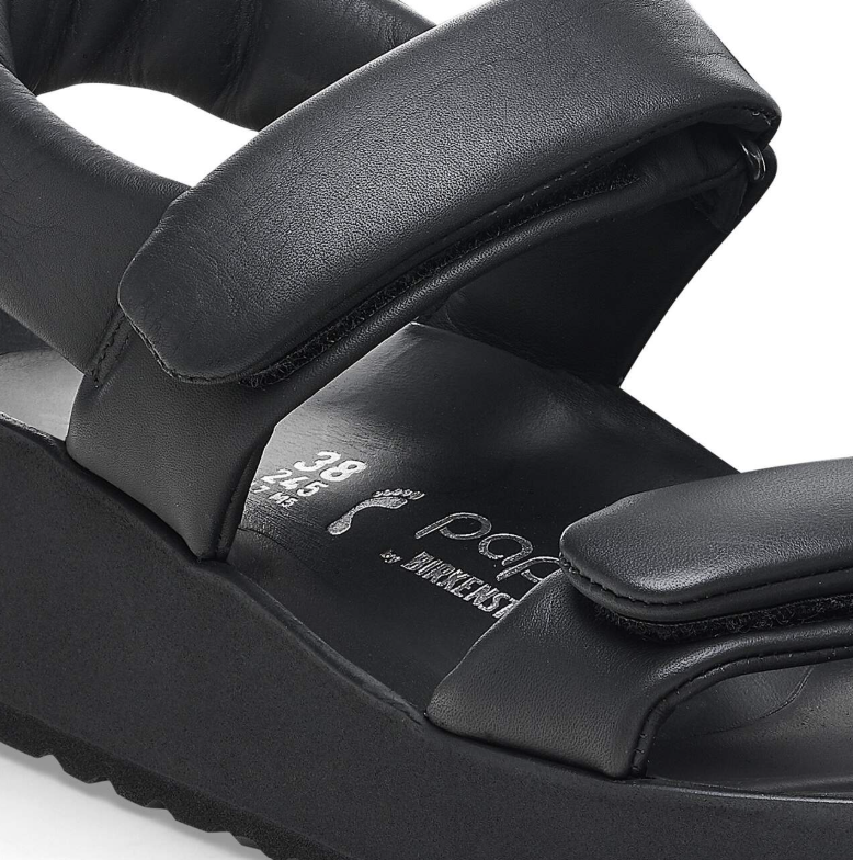 Birkenstock Theda Natural Leather Sandals Black  Narrow