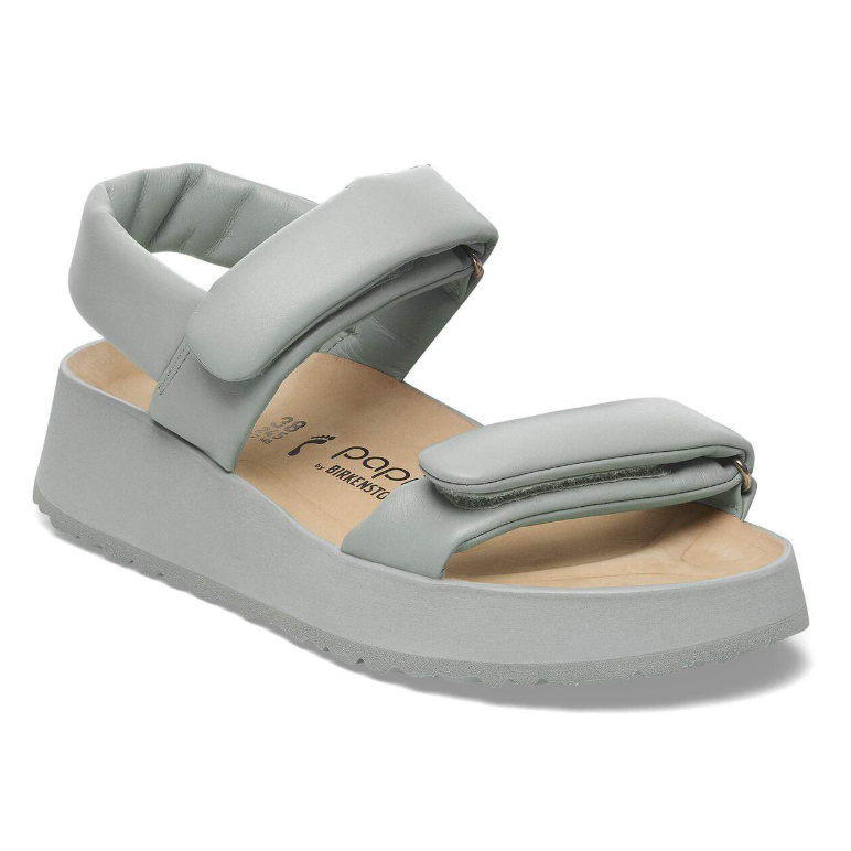 Birkenstock Theda Natural Leather Pure Sage Sandal - Pure Sage, Narrow