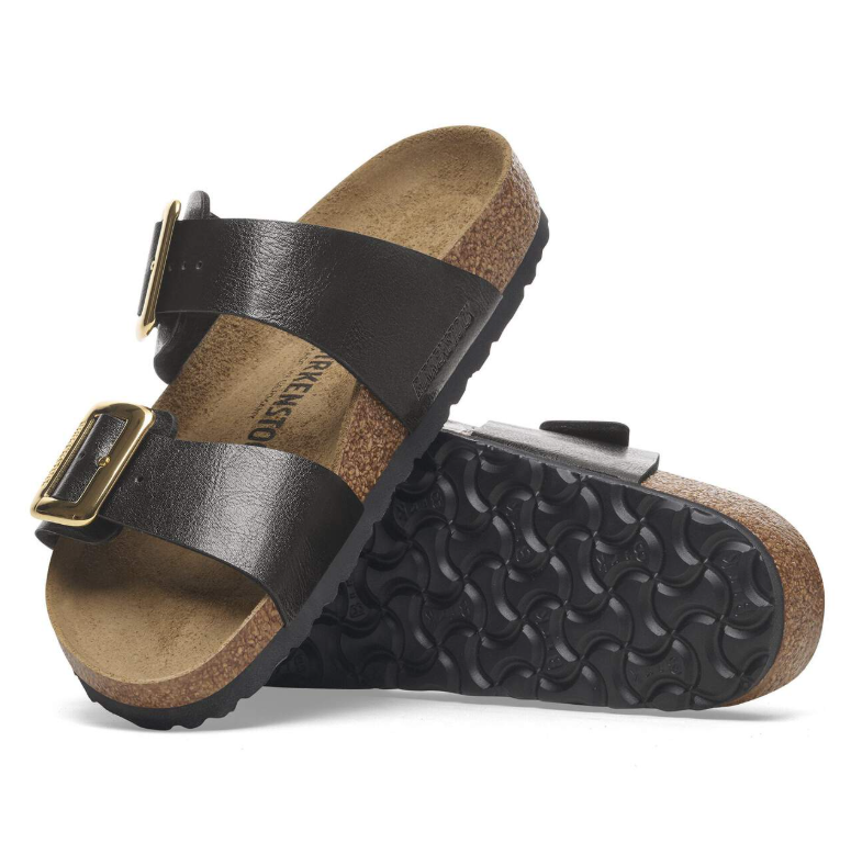 Birkenstock Sydney Luxe Buckle Birko-Flor Graceful Licorice  Narrow
