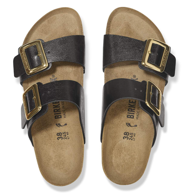 Birkenstock Sydney Luxe Buckle Birko-Flor Graceful Licorice  Narrow