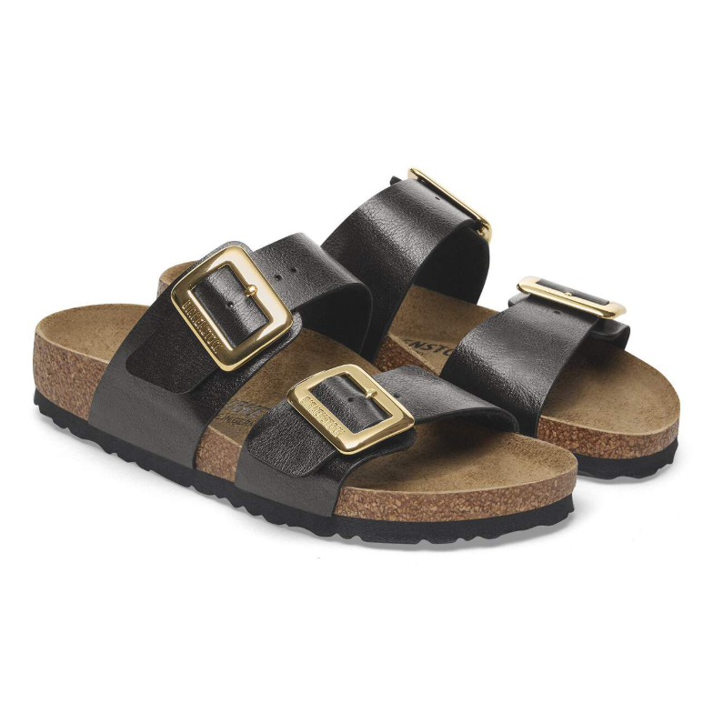 Birkenstock Sydney Luxe Buckle Birko-Flor Graceful Licorice  Narrow