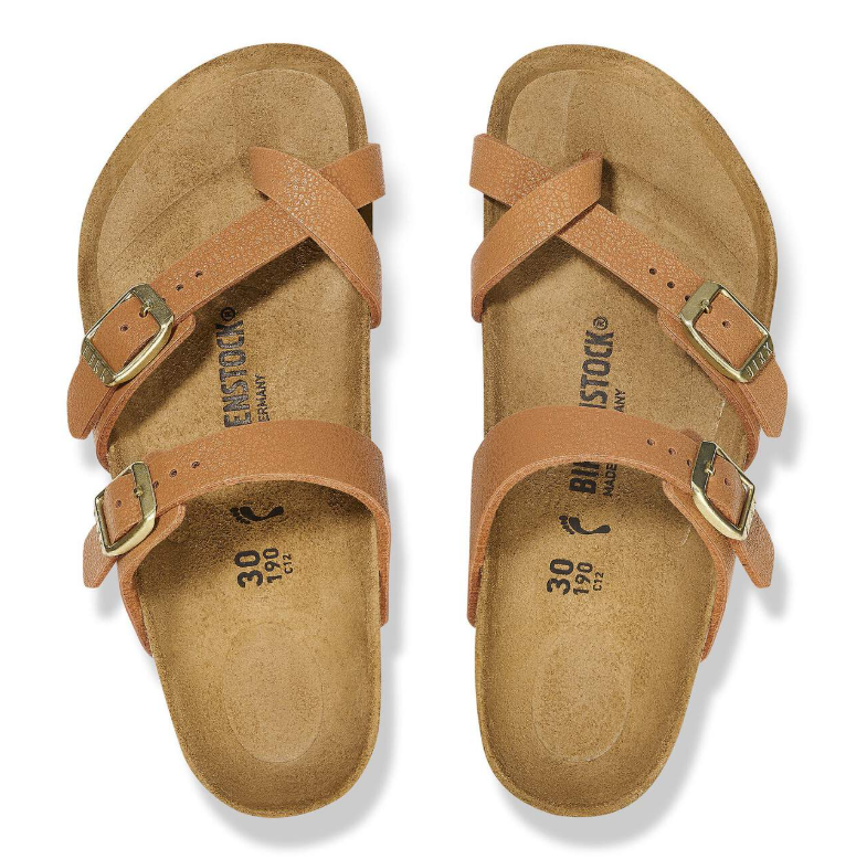 Birkenstock Mayari Kids Birko-Flor Nubuck Grained Pecan  Narrow