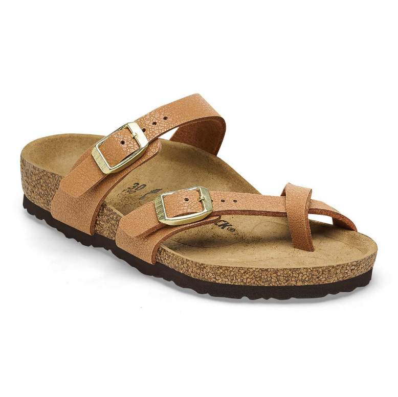 Birkenstock Mayari Kids Birko-Flor Nubuck Grained Pecan  Narrow