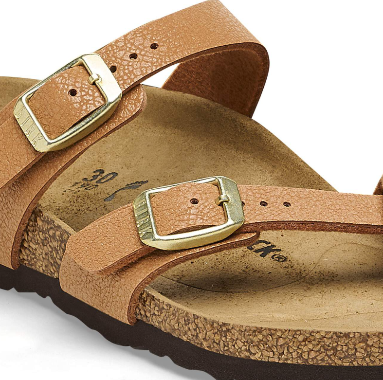 Birkenstock Mayari Kids Birko-Flor Nubuck Grained Pecan  Narrow