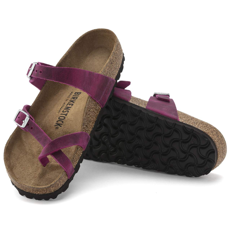 Birkenstock Mayari Oiled Leather Festival Fuchsia Sandals  Regular