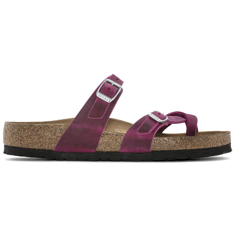Birkenstock Mayari Oiled Leather Festival Fuchsia Sandals  Regular
