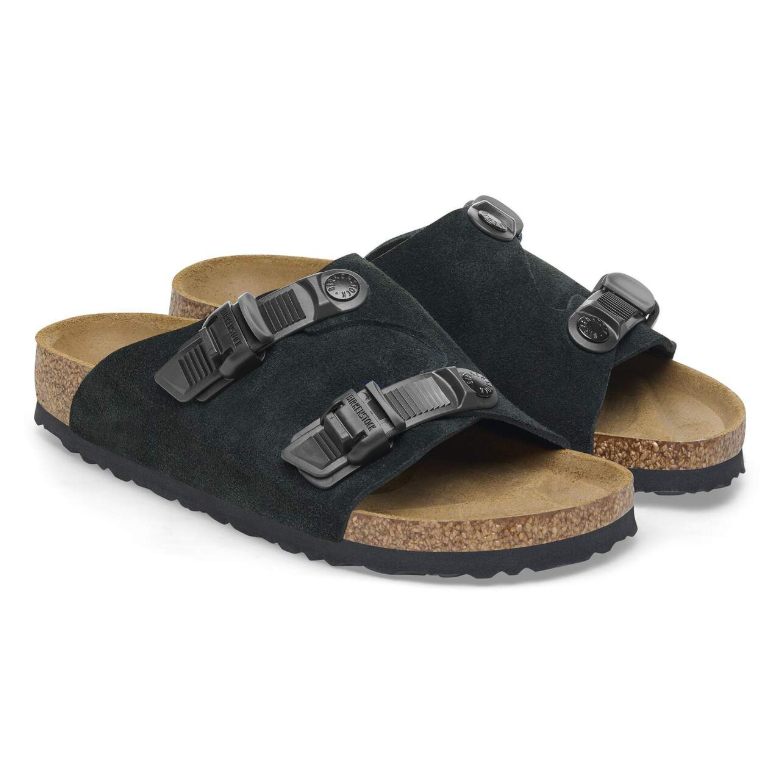 Birkenstock Zürich Tech Suede Leather Black Regular