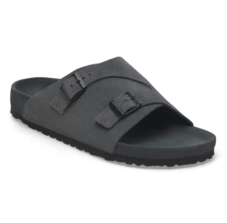 Birkenstock Zürich Suede Leather Exquisite Charcoal  Regular