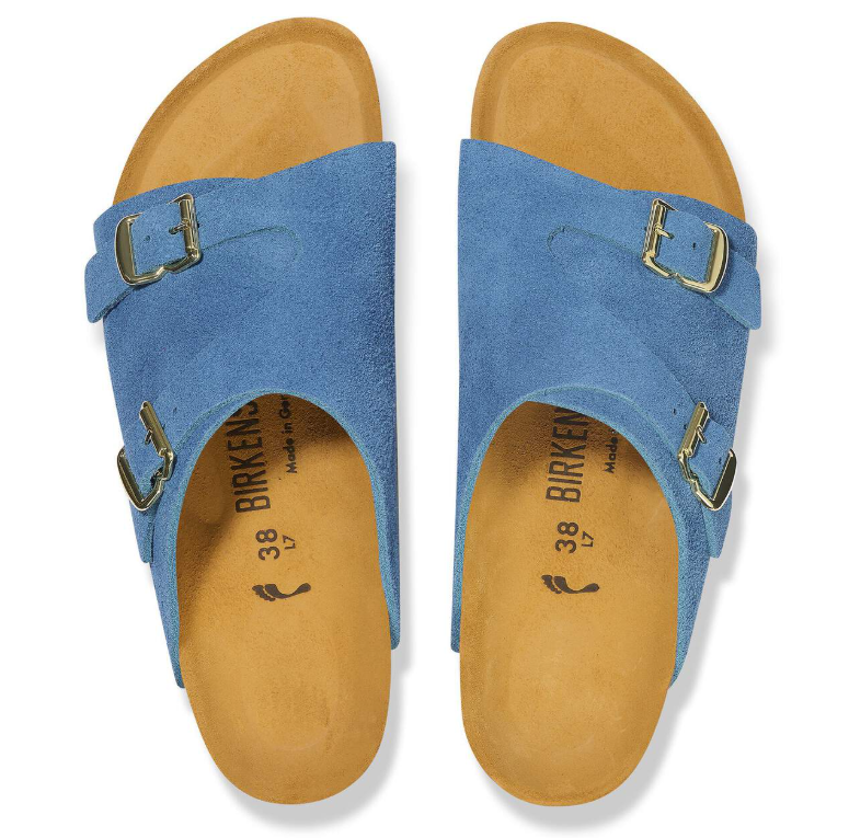 Birkenstock Zürich 1964 Suede Leather Light Blue Narrow