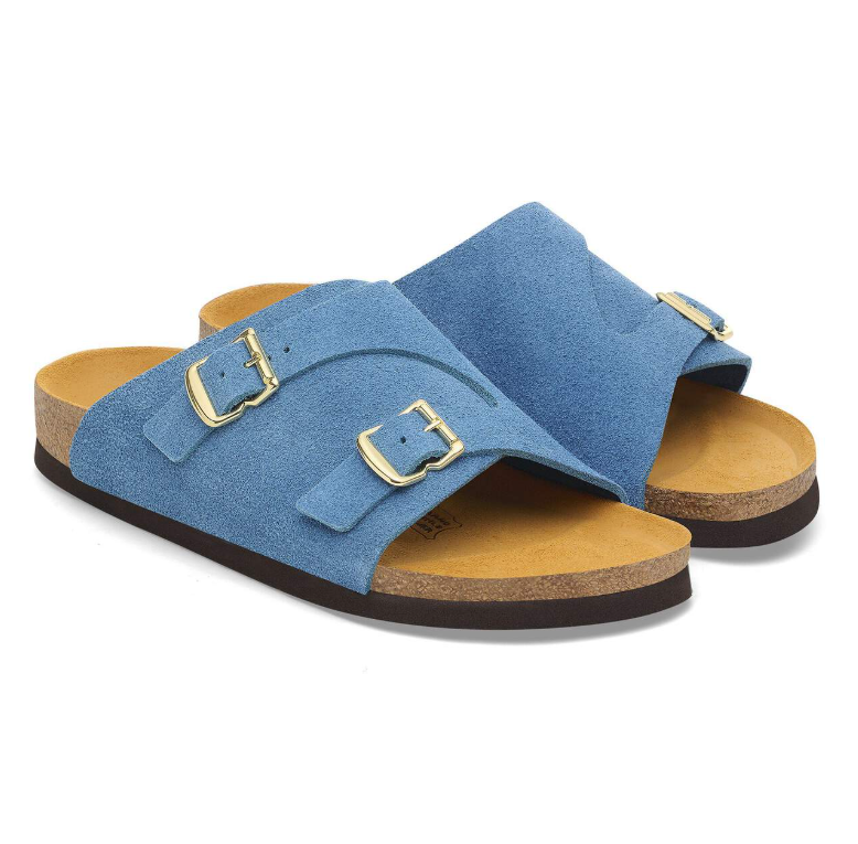 Birkenstock Zürich 1964 Suede Leather Light Blue Narrow