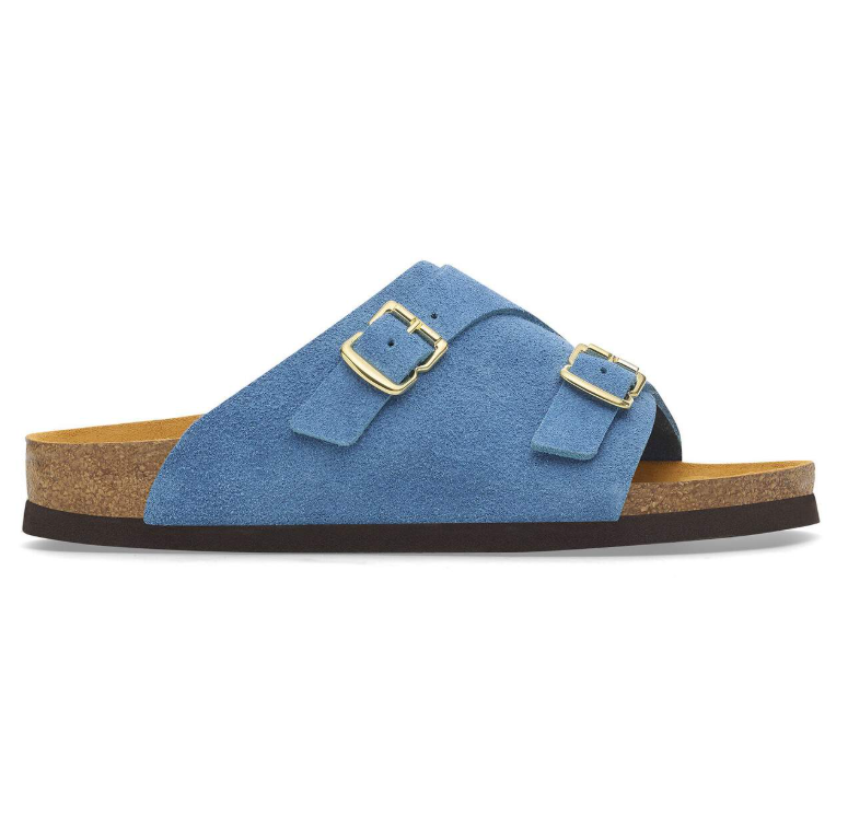 Birkenstock Zürich 1964 Suede Leather Light Blue Narrow