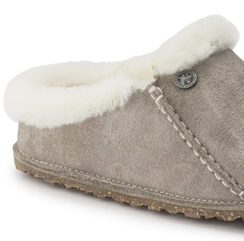 Birkenstock Zermatt Premium Suede Leather Stone Coin Narrow