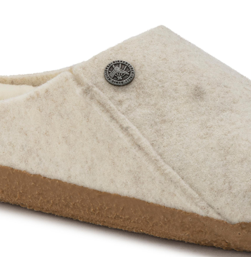 Birkenstock Zermatt Shearling Wool Felt Ecru Narrow