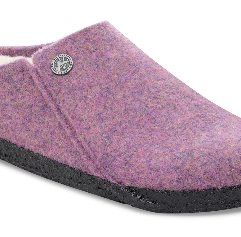 Birkenstock Zermatt Shearling Felt Mauve Melange  Narrow