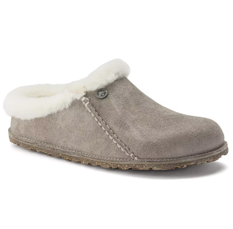 Birkenstock Zermatt Premium Suede Leather Stone Coin Regular