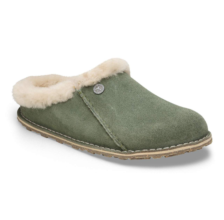 Birkenstock Zermatt Premium Suede Leather Thyme  Narrow