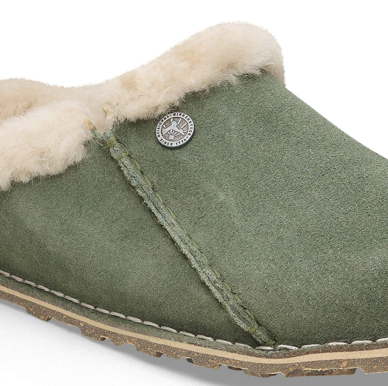 Birkenstock Zermatt Premium Suede Leather Thyme  Narrow