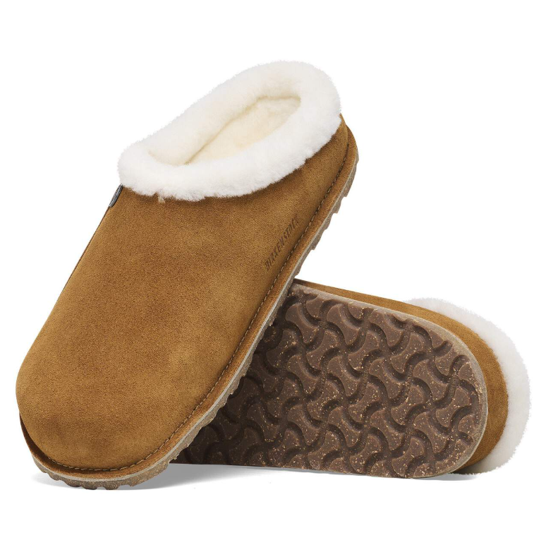 Birkenstock Zermatt Premium Shearling Suede Mink  Narrow