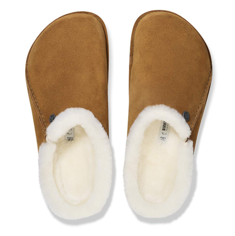 Birkenstock Zermatt Premium Shearling Suede Mink Regular