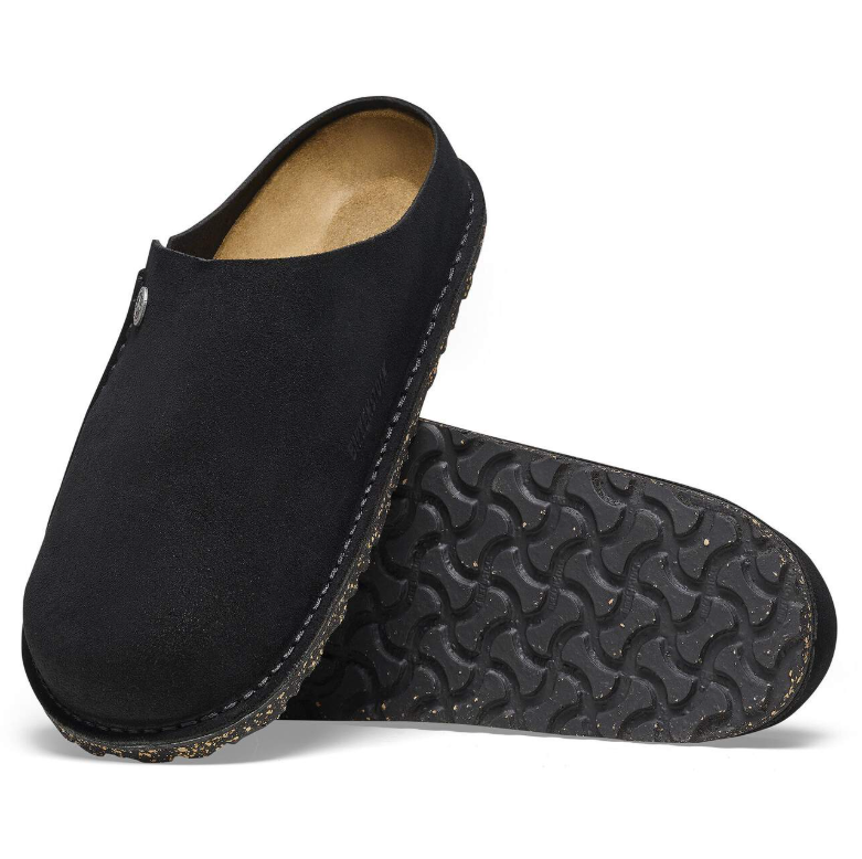Birkenstock Zermatt Premium Suede Leather Black  Regular