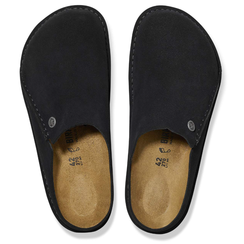 Birkenstock Zermatt Premium Suede Leather Black  Regular