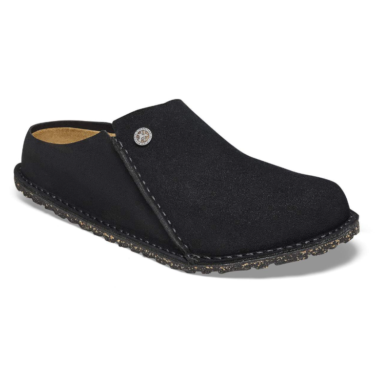 Birkenstock Zermatt Premium Suede Leather Black  Regular