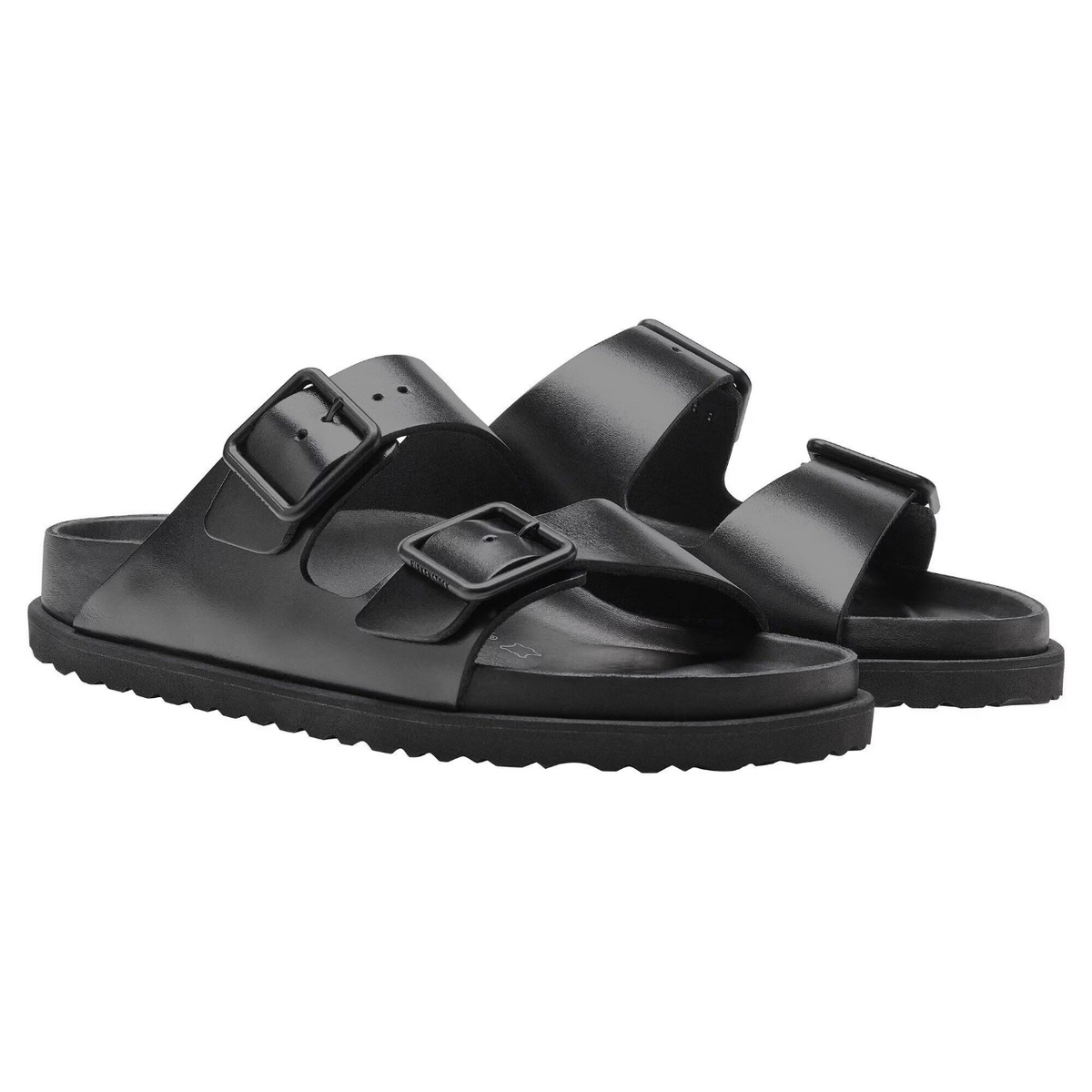Birkenstock 1774 III Arizona Natural Leather Black Sandal - Narrow