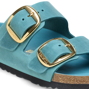 Birkenstock Arizona Big Buckle Oiled Leather Biscay Sandals - Bay, Narrrow