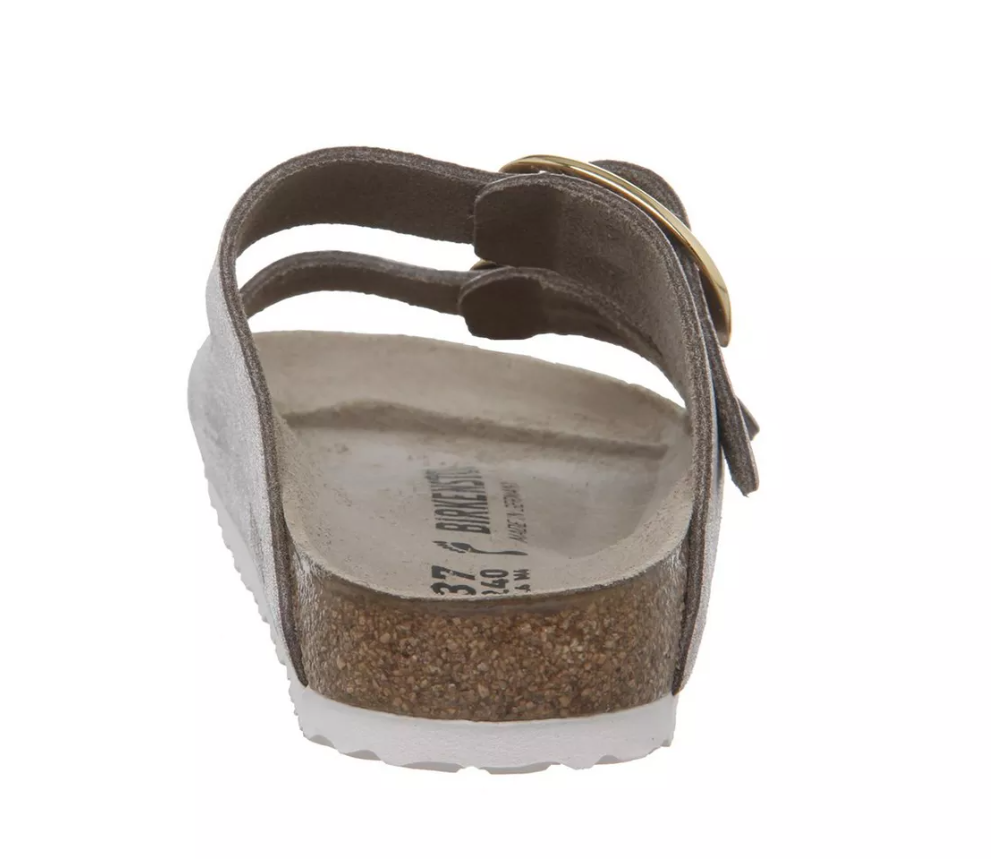 Birkenstock Arizona Big Buckle Sandals - Washed Metallic Rose Gold - Narrow