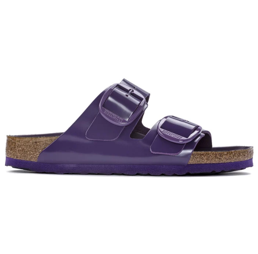 Birkenstock Arizona Big Buckle Patent Leather Sandals - Acai - Narrow
