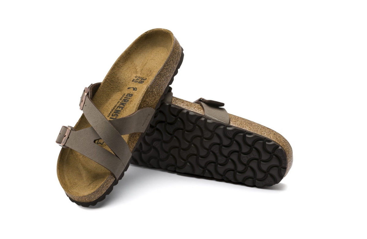 Birkenstock Yao Birkibuc Nubuck Mocha Sandals  Regular