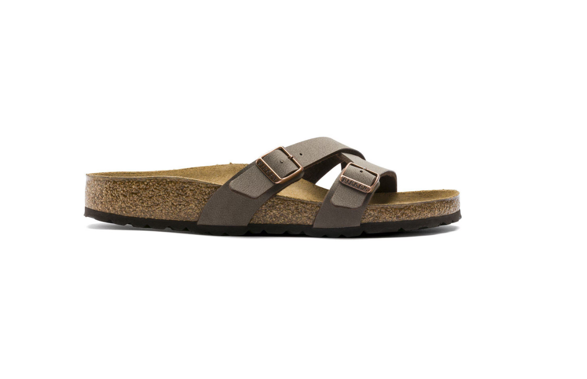 Birkenstock Yao Birkibuc Nubuck Mocha Sandals  Regular