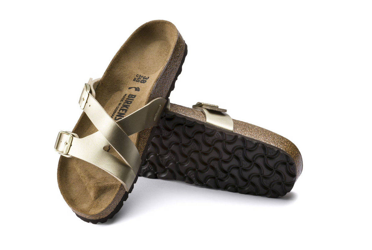 Birkenstock Yao Birko-Flor Gold Sandals  Narrow