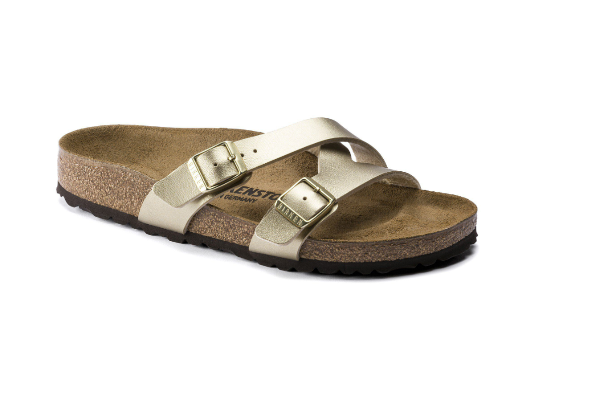 Birkenstock Yao Birko-Flor Gold Sandals  Narrow